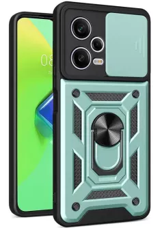 Чехол Ummi Camshield Serge Ring для Xiaomi Redmi Note 12 Pro+ 5G, Зеленый
