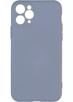 Original Full Soft Case for iPhone 11 Pro Lavander Grey (without logo)