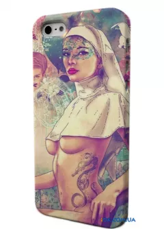 Чехол с дизайном Фаб Кираоло "Анжелина Джоли" для iPhone 4/4S/5/5S   