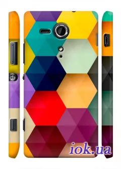 Чехол для Sony Xperia SP - Цветные узоры