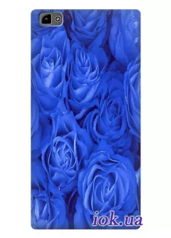 Чехол для Fly IQ4511 - Синие розы
