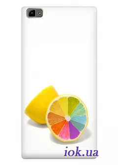 Чехол для Fly IQ4511 - Радужный лимон 