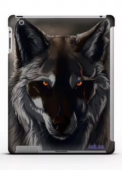 Классный чехол - накладка "Волк" для iPad 2/3/4 - Wolf