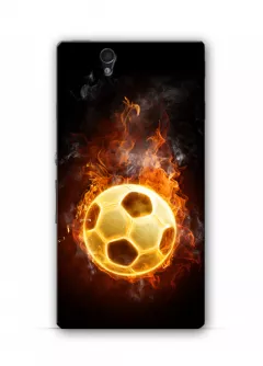 Чехол для Sony Xperia Z C6602 - футбольный мяч