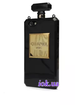 Силиконовый чехол Chanel Paris для iPhone 5/5S, черный
