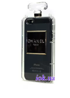 Силиконовый чехол Chanel Paris для iPhone 5/5S, прозрачный силикон