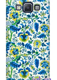 Чехол для Galaxy A5 - Синие цветы