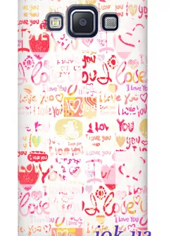 Чехол для Galaxy A5 - Love розовый
