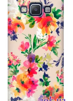 Чехол для Galaxy A7 - Яркие цветы