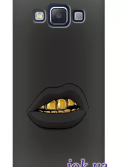 Чехол для Galaxy A7 - Золотые зубы