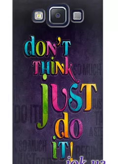 Чехол для Galaxy A7 - Don"t thing just do it