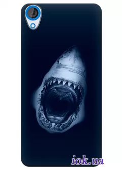 Темный чехол для HTC Desire 820 с акулой