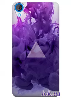 Фиолетовый чехол для HTC Desire 820 с треугольником