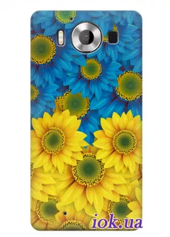 Чехол для Lumia 950 - Украинские цветы