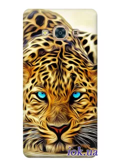 Чехол для Galaxy J3 Pro - Голубоглазый леопард