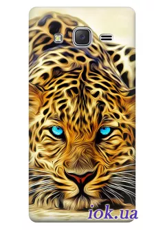 Чехол для Galaxy On5 - Голубоглазый леопард