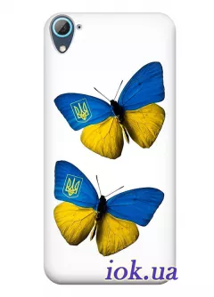 Чехол для HTC Desire 826 Dual - Бабочки