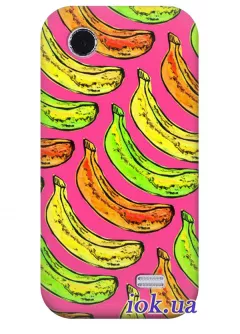 Чехол для Lenovo A308t - Разноцветные бананы