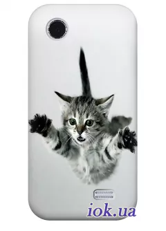 Чехол для Lenovo A308t - Летающий котенок