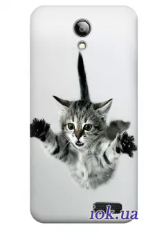 Чехол на Lenovo A319 - Летающий котенок