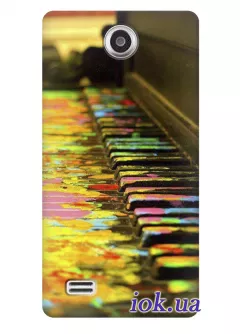 Чехол для Lenovo A656 - Разноцветные клавиши