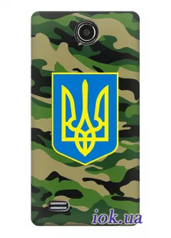 Чехол для Lenovo A766 - Военный Герб Украины