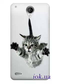 Чехол для Lenovo S890 - Летающий котенок