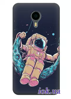 Чехол для Meizu MX4 - Космонавт на луне