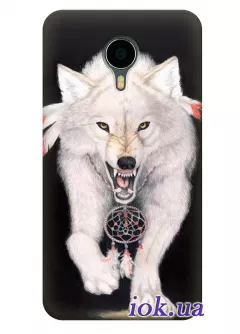 Чехол с волком и ловцом снов для Meizu MX4