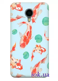 Чехол с японскими рыбками для Meizu Pro 5