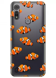 Чехол для Motorola E6i - Рыбки