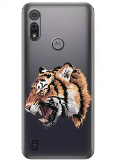 Чехол для Motorola E6i - Тигр