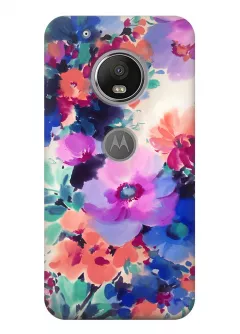 Чехол для Motorola Moto G5 Plus - Акварельные цветы