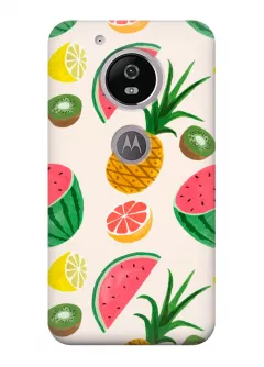 Чехол для Motorola Moto G5 - Фрукты