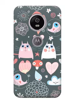 Чехол для Motorola Moto G5 - Смешные коты