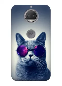 Чехол для Motorola Moto G5s Plus (XT1805) - Кот в очках 
