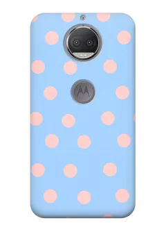Чехол для Motorola Moto G5s Plus (XT1805) - Розовый горошек