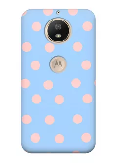 Чехол для Motorola Moto G5s - Розовый горошек