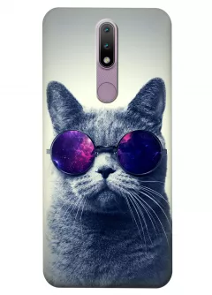 Чехол для Nokia 2.4 - Кот в очках