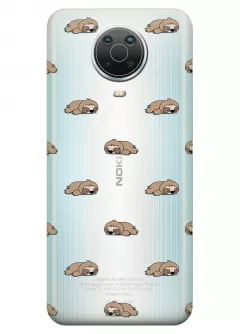 Чехол для Nokia G20 - Спящие ленивцы