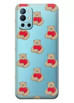 Чехол на OnePlus 9R - Влюбленные медведи