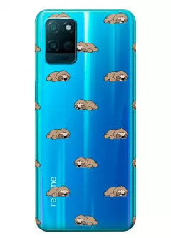 Чехол для Realme V11 - Спящие ленивцы