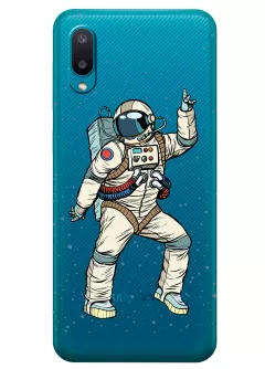 Чехол для Galaxy A02 - Веселый космонавт