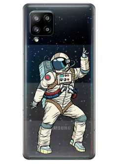 Чехол для Galaxy A42 - Веселый космонавт