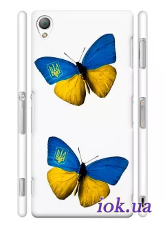 Чехол для Xperia Z3 - Украинские бабочки
