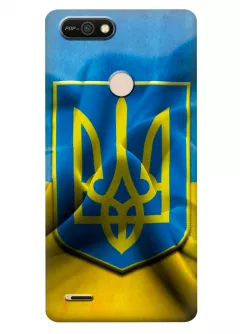 Чехол для Tecno Pop 2F (B1F) - Герб Украины