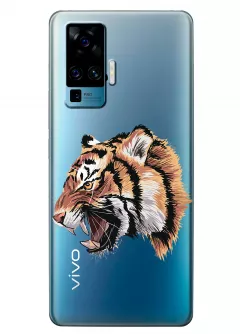 Чехол для Vivo X50 Pro - Тигр