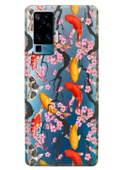 Чехол для Vivo X50 Pro - Японские рыбки
