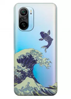 Чехол для Xiaomi Mi 11i - Волна в Канагаве