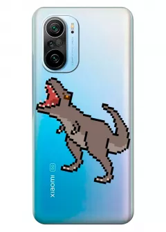 Чехол для Xiaomi Mi 11X Pro - Пиксельный динозавр